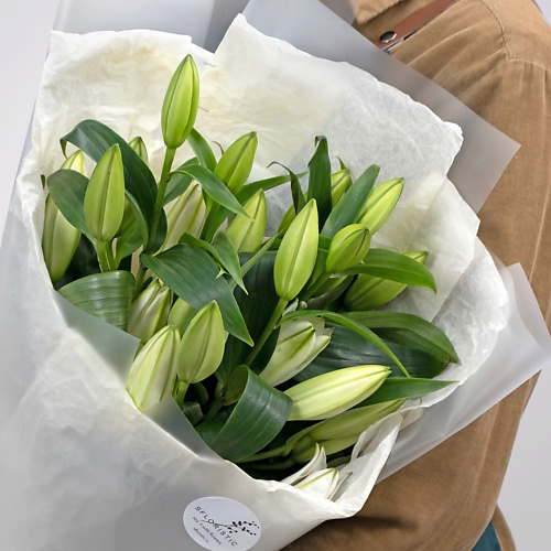 STUDIO FLORISTIC Букет из Белой лилии 5 шт «Элегантной» #1