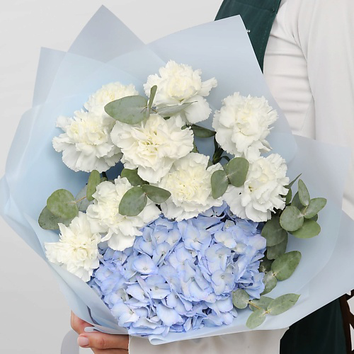 STUDIO FLORISTIC Букет из Гвоздик и Гортензий «Лунный восторг» #1