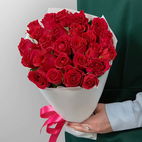 STUDIO FLORISTIC Букет из малиновых Роз 25 шт 40 см «Милена» #1