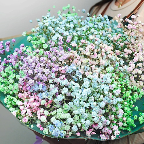STUDIO FLORISTIC Букет из Радужной Гипсофилы "Радость" #1