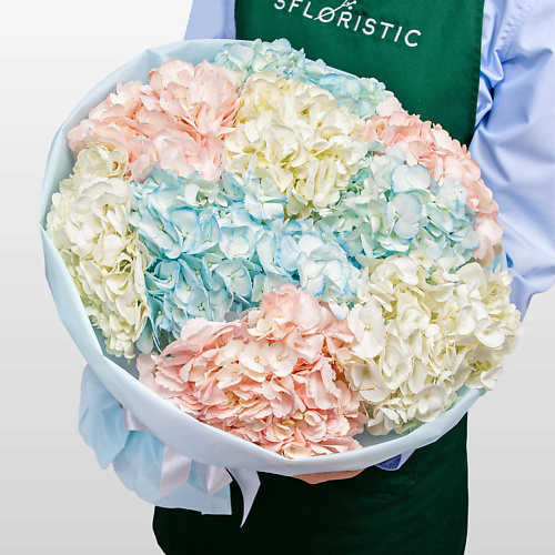 STUDIO FLORISTIC Букет из разноцветных Гортензий «Сладкая вата» #1