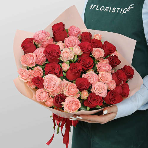 STUDIO FLORISTIC Букет из Роз «Огни заката» #1