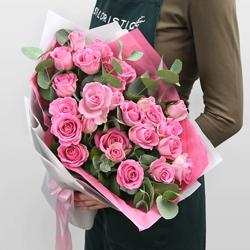 STUDIO FLORISTIC Букет из розовых Роз «Костёр Любви» #1