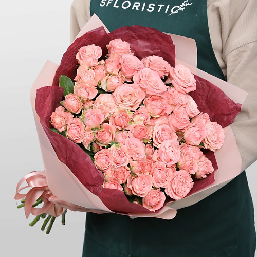 STUDIO FLORISTIC Букет кустовых Роз «Тепло рассвета» #1