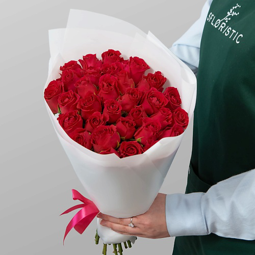 STUDIO FLORISTIC Букет Роз Кения 31 шт «Пылающее чувство» #1
