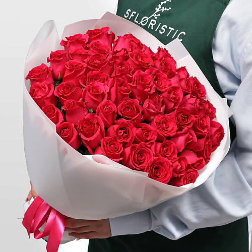 STUDIO FLORISTIC Букет Роз Кения 51 шт «Ода чувствам» #1