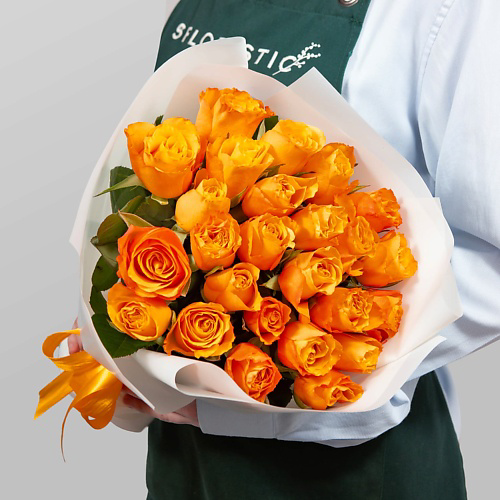 STUDIO FLORISTIC Букет Роз Кения 25 шт «Медовый вечер» #1