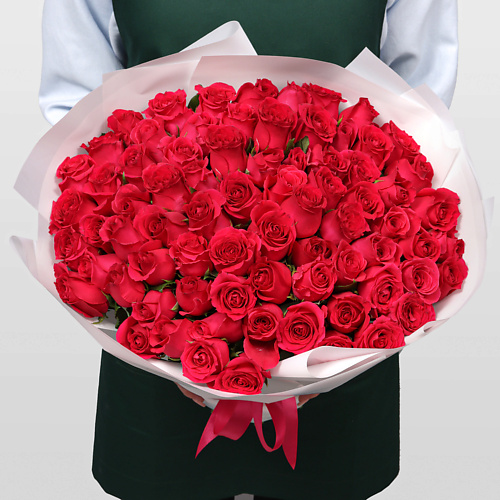 STUDIO FLORISTIC Букет Роз Кения 75 шт «Энергия любви» #1
