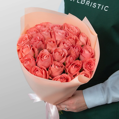 STUDIO FLORISTIC Букет Роз Кения 25 шт «Ласковый свет» #1