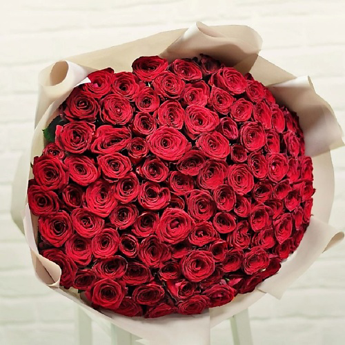 STUDIO FLORISTIC Букет Роз красная 101 шт #1