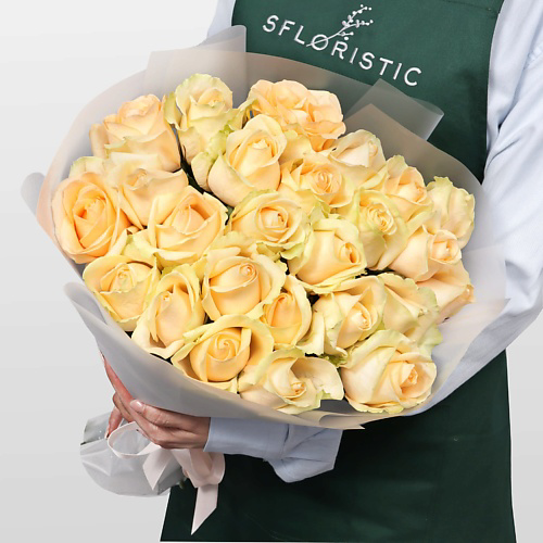 STUDIO FLORISTIC Букет Роз Россия 25 шт «Чистая гармония» #1