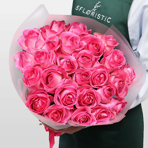STUDIO FLORISTIC Букет Роз Россия 25 шт «Тихое восхищение» #1