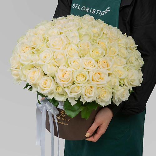 STUDIO FLORISTIC Композиция из Роз Россия 101 шт «Вдохновение весны» #1