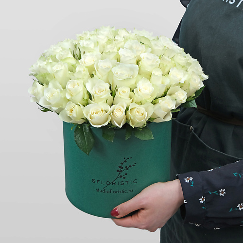 STUDIO FLORISTIC Композиция из Роз 51 шт 40 см «Верной» #1