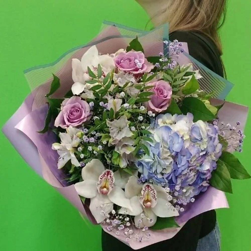 VORNIKOV BOUQUETS Букет с гортензией Лавандовый ветер #1