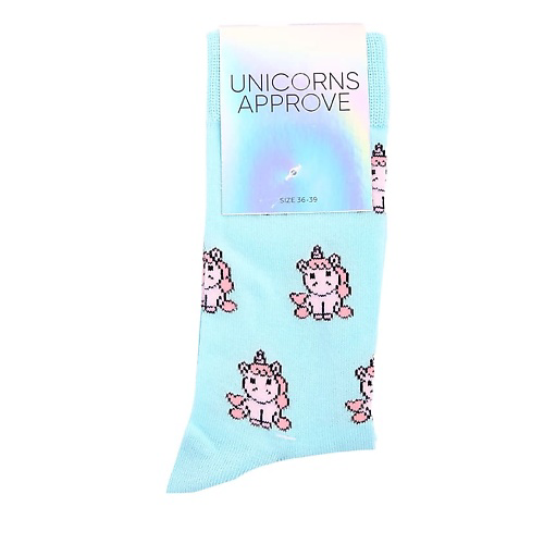 UNICORNS APPROVE Носки женские, модель: MAGGIE, цвет: голубой #1