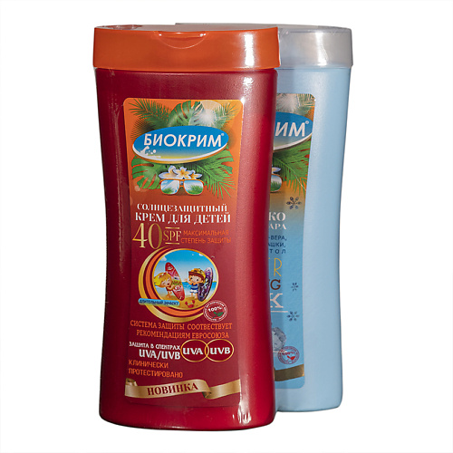 БИОКРИМ Набор Детский солнцезащитный крем SPF40 + Молочко после загара #1