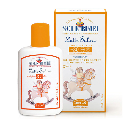 HELAN Солнцезащитное молочко с высоким фактором защиты SPF 30 Sole Bimbi 125 #1