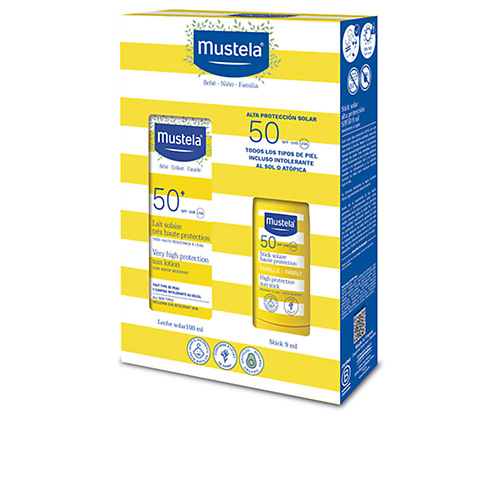 MUSTELA Набор Sun Protection SPF50 : Солнцезащитное молочко + Стик для лица #1