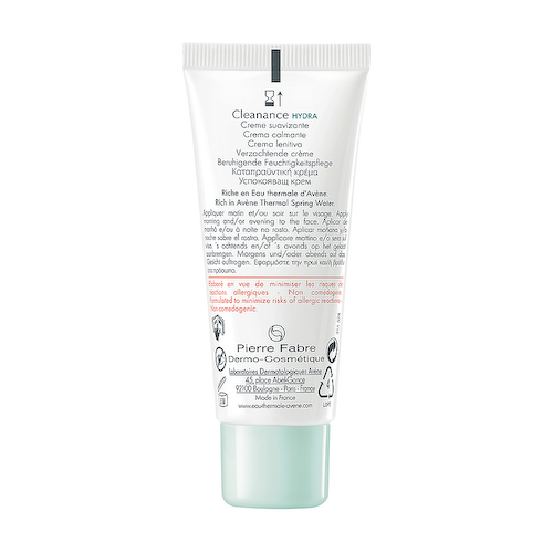 AVENE Успокаивающий крем для пересушенной проблемной кожи Cleanance Hydra Soothing Cream 40 #1