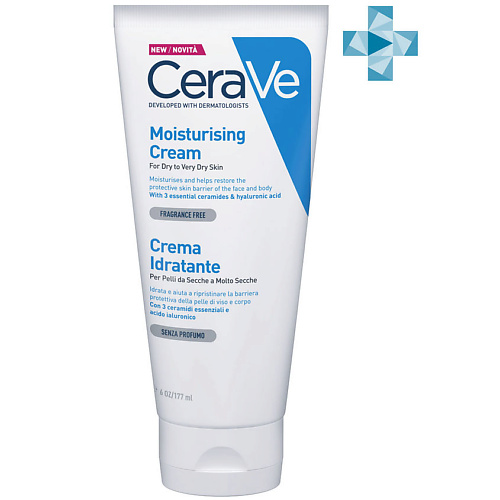 CERAVE Увлажняющий крем для сухой и очень сухой кожи лица и тела Moisturizing #1