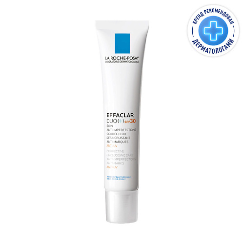 LA ROCHE-POSAY Effaclar DUO(+) Корректирущий крем-гель для проблемной кожи лица от прыщей, акне и постакне с салициловой кислотой, ниацинамидом и цинком, SPF 30 40 #1