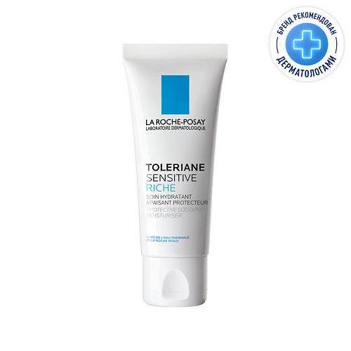 LA ROCHE-POSAY Toleriane Sensitive Riche Увлажняющий питательный крем для лица для сухой чувствительной кожи с пребиотической формулой, маслом карите (ши), скваланом, ниацинамидом и глицерин 40 #1