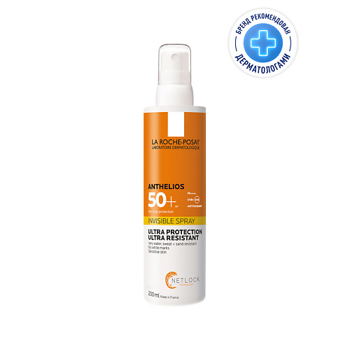 LA ROCHE-POSAY Anthelios Солнцезащитный невидимый спрей для лица и тела SPF50+ 200 #1
