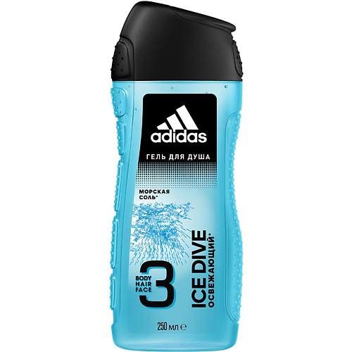 ADIDAS Гель для душа, шампунь и гель для умывания для мужчин Ice Dive 250 #1