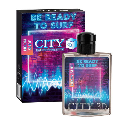 CITY PARFUM Туалетная вода мужская CITY 3D Neon Surf 90 #1