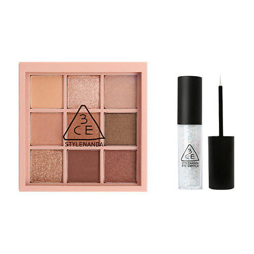 3CE Набор: Палетка теней для век Multi Eye Color Palette + Блестящая подводка для глаз Eye Switch #1