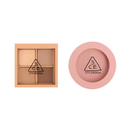 3CE Набор: Палетка теней Mini Multi Eye Color Palette + Румяна Face Blush #1