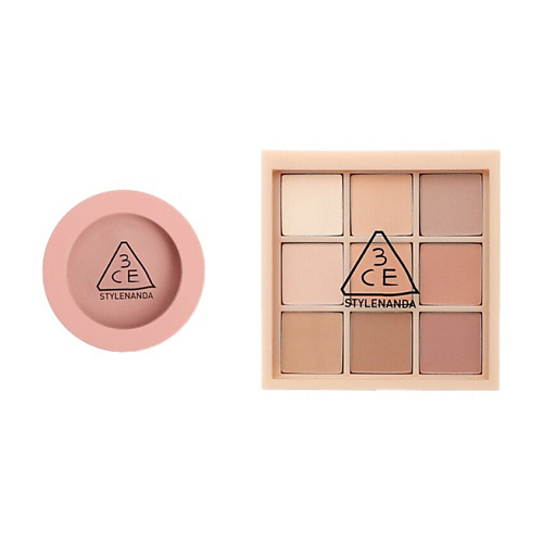 3CE Набор: Румяна Face Blush + Тени для век Multi Eye Color Palette #1