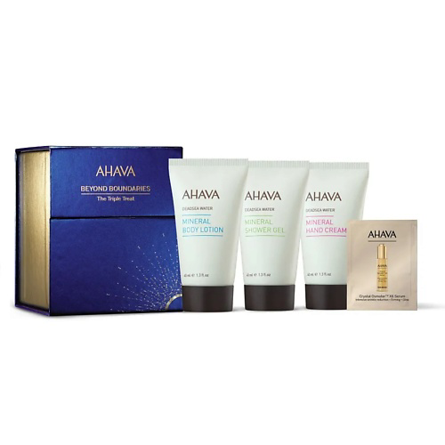 AHAVA Подарочный набор Triple Treat: крем для тела + крем для рук + гель для душа + сыворотка #1