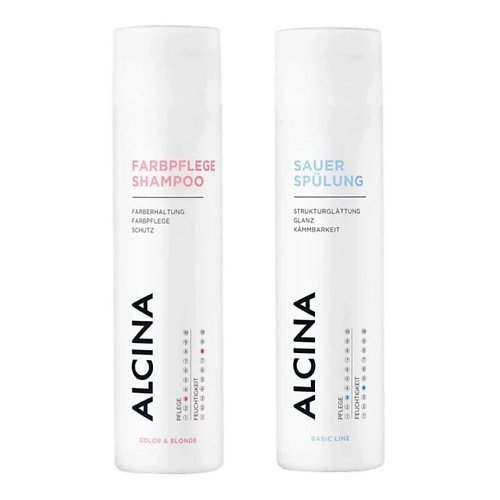 ALCINA Набор для окрашенных волос Farbpflege-Shampoo + Sauer-Spülung Bundle #1