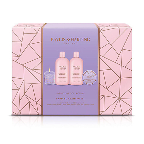 BAYLIS&HARDING BAYLIS & HARDING Набор Jojoba Vanilla & Almond Oil Candlelit Gift Set #1