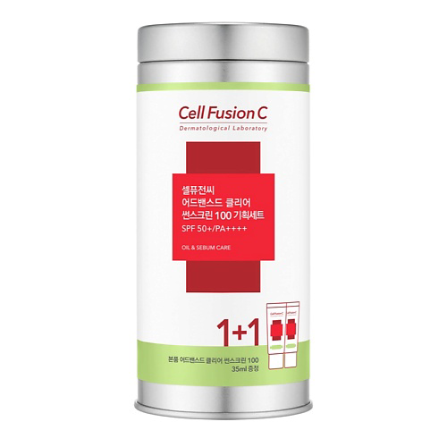 CELL FUSION C Набор Крем солнцезащитный 100 SPF50+ PA++++ для проблемной кожи Advanced Clear Sunscreen 70 #1