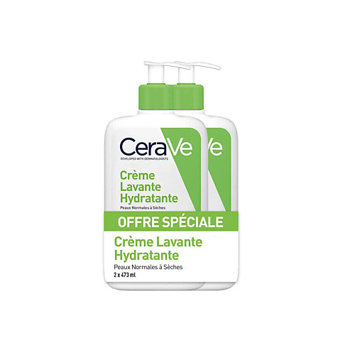 CERAVE Набор увлажняющих очищающих гелей для лица и тела Hydrating Cleanser #1