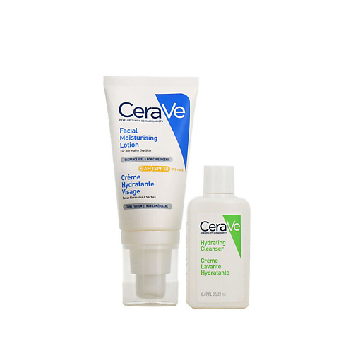 CERAVE Увлажняющий набор для нормальной и сухой кожи SPF 50 #1
