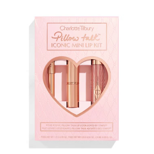 CHARLOTTE TILBURY Подарочный набор для губ Pillow Talk Iconic Mini Lip Kit #1