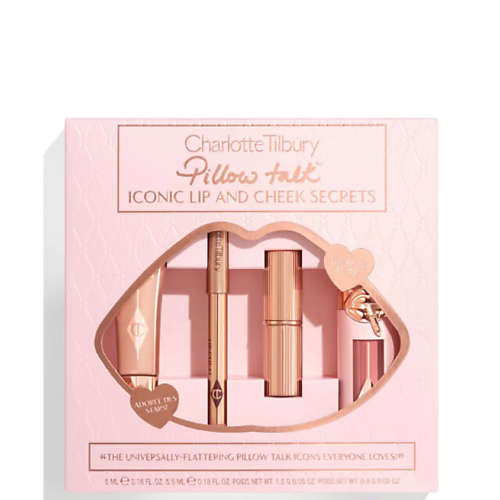 CHARLOTTE TILBURY Подарочный набор для губ и щек Pillow Talk Iconic Lip And Cheek Secrets #1