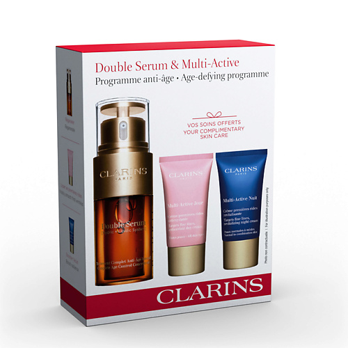 CLARINS Набор для ухода за кожей лица Double serum+ Multi-Active #1