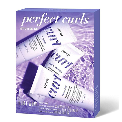 COLOR WOW Набор для волос Perfect Curls Starter Шампунь+Кондиционер+сыворотка #1
