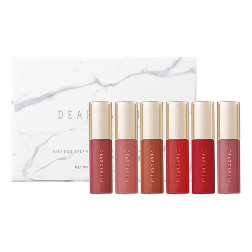 DEAR DAHLIA Набор матовых помад Paradise Dream Velvet Lip Mousse Mini #1