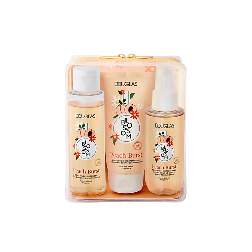 DOUGLAS Набор для ухода за телом Blossom Peach Burst Гель для душа+Лосьон+Спрей #1