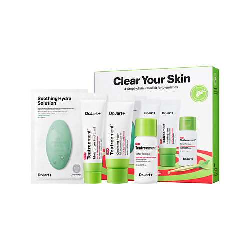 DR. JART+ Набор для ухода за проблемной кожей Clear Your Skin 4-Step Holistic Ritual Kit for Blemishes #1