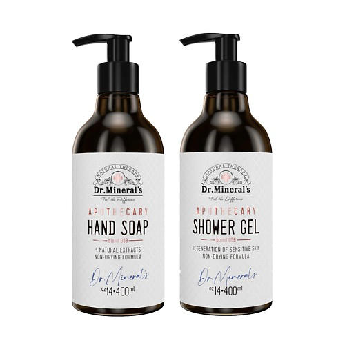 DR.MINERAL’S Подарочный набор мыло для рук + гель для душа с натуральными экстрактами #1