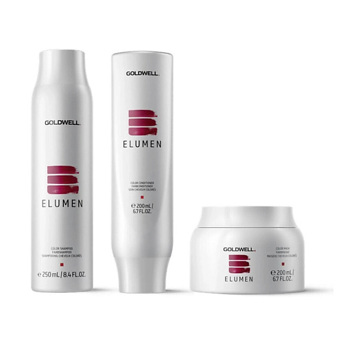 GOLDWELL Набор для окрашенных волос Elumen Care Bundle Maske #1