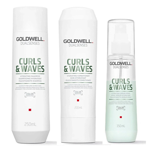 GOLDWELL Набор Dualsenses Curls & Waves: Шампунь + Кондиционер + Сыворотка-спрей #1