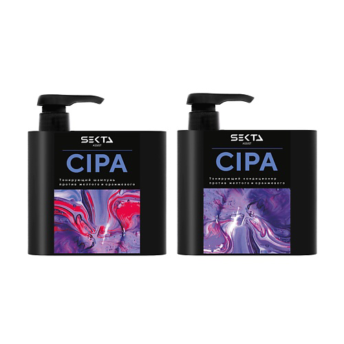 HAIR SEKTA Набор Cipa, оттеночный кондиционер + шампунь #1